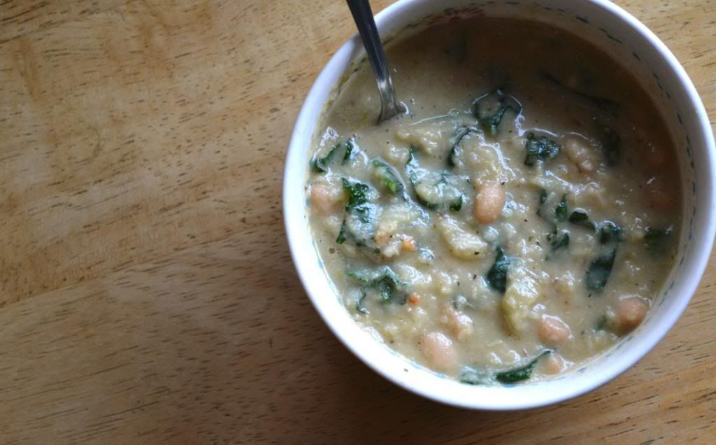 When I'm not at Work Roasted Celeriac, Fennel with Kale and White Bean